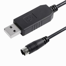 CP2102 USB RS232 To 6Pin Mini Din Serial Control Cable PLC PC 1.8m 5.9ft