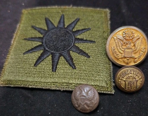 Eagle Crest Civil War General Service Coat Size Shank Button Patch 2more Buttons