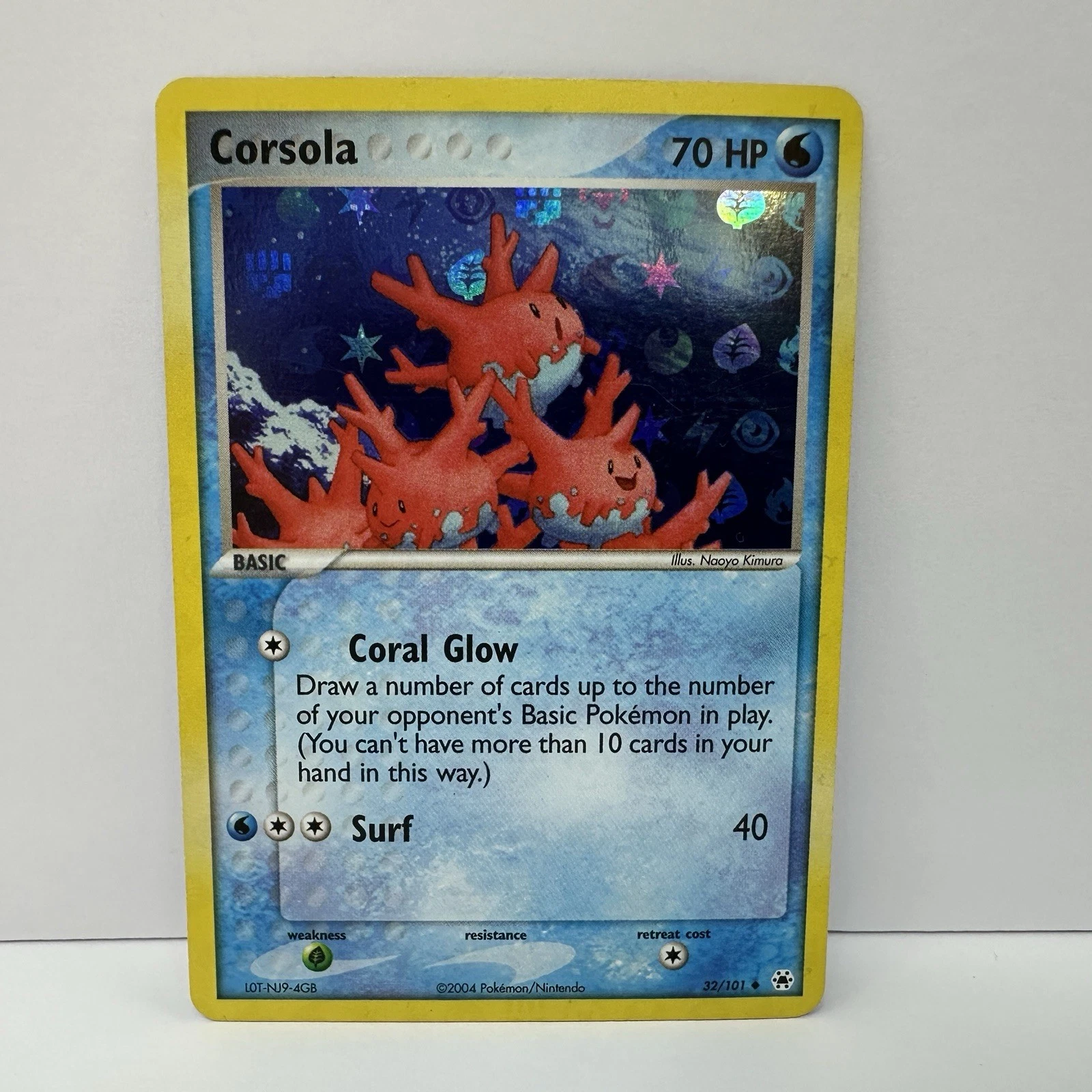 Pokemon TCG Corsola 32/101 Reverse Holo EX Hidden Legends NM