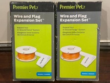 Set/2 Premier Pet In-Ground Fence System Wire And Flag Expansion 1000 Ft total