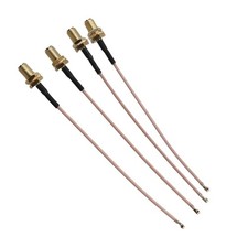 Pack of 4 U.FL /IPX PCI to RP-SMA Female Pigtail Antenna Wi-Fi Coaxial1580
