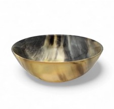 Dovo Shaving Soap Bowl Genuine Buffalo Horn Polished 5 " Dia Shaving Supply