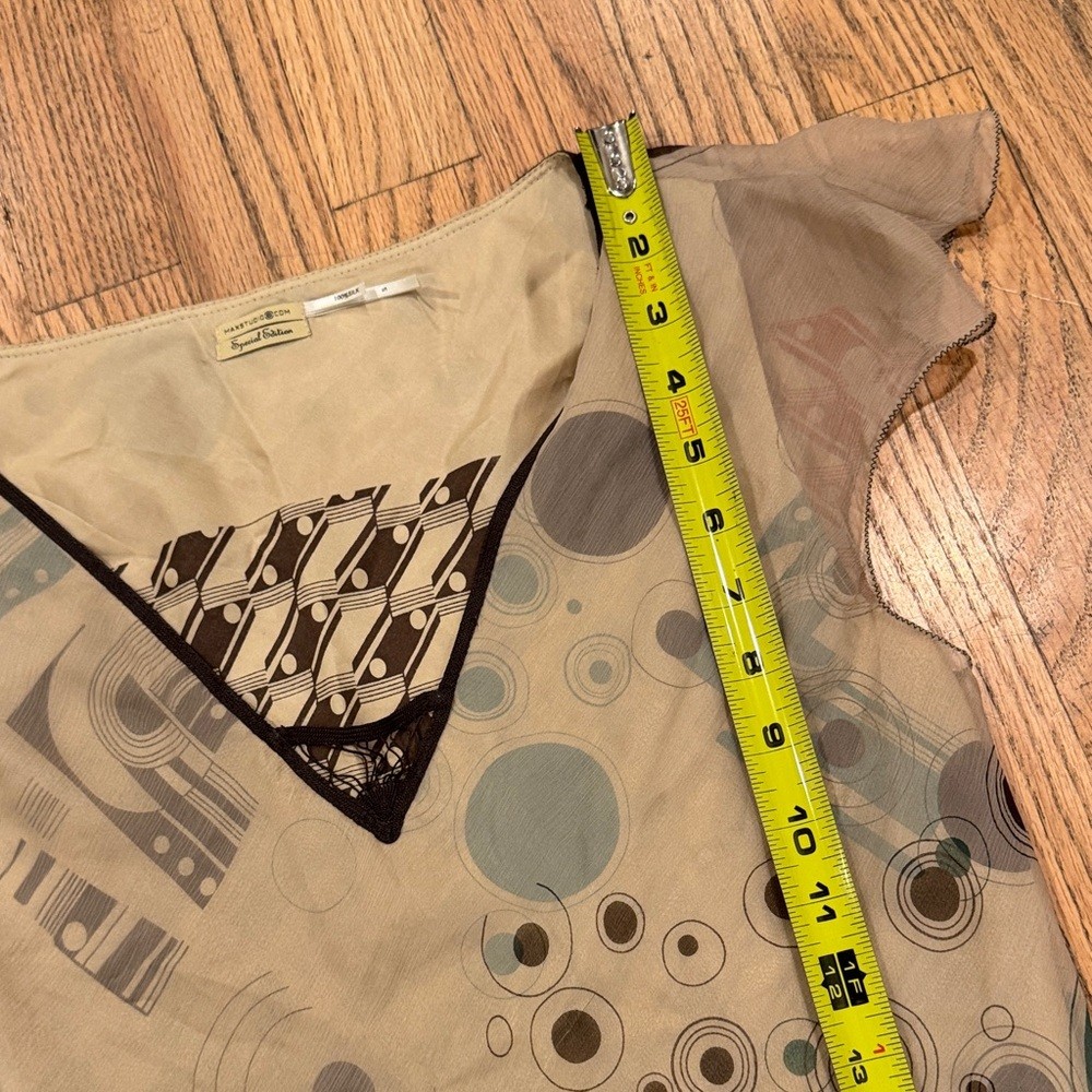 Max Studio Abstract Patterned Blouse - image 8