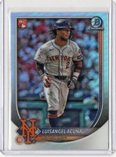2025 Bowman - Rookie Red RC Variation Luisangel Acuna #83 Sp Rookie Red Rc...