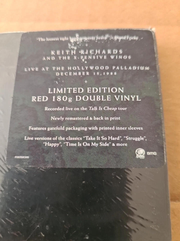 KEITH RICHARDS & THE X-PENSIVE WINOS LIVE AT THE HOLLYWOOD PALLADIUM 2-LP VINYL - Image 2 of 4