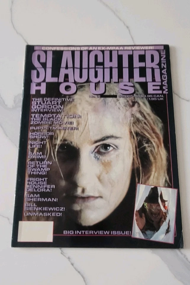 Slaughterhouse Horror Magazines From The '80s 3 -Pack. Great Shape. Jason Etc Foto 3 de 4