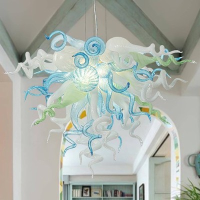 Ocean Breeze Murano Blown Glass Chandelier Ceiling Lighting for Living Room Dini