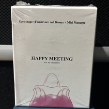 Happy Meeting Rose shape Mini Massager New In Box Rechargeable