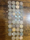 39 -INDIAN HEAD CENT PENNIES 1880s-1900s All Dates Visible -Some Liberty Visible