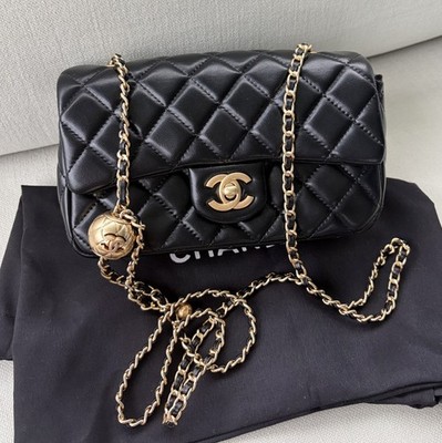 chanel vip gift flabbag Pearl Crush Black zwart crossbody 