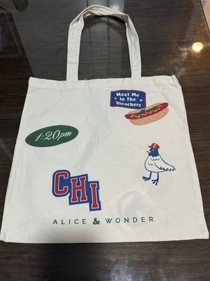 Chicago Cubs Themed Alice & Wonder Tote Bag