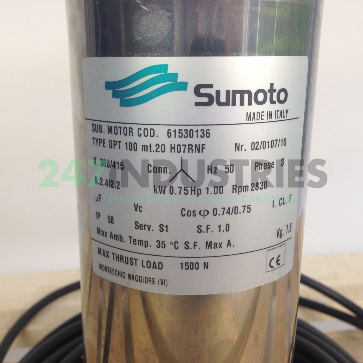 61530136 Sumoto x x mm Submersible motors | eBay
