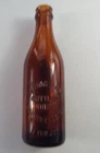 Vintage Amber Bottle  --  SPRING BANK Bottling Works 7 oz  --  LOUISVILLE KY