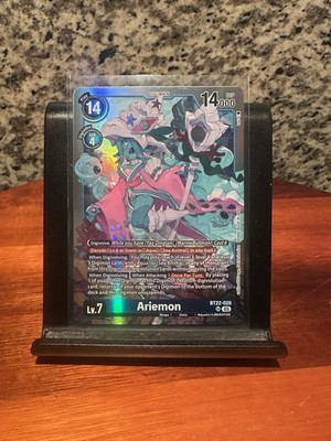 Digimon CCG Ariemon BT22-028 Cyber Eden Super Rare English | eBay