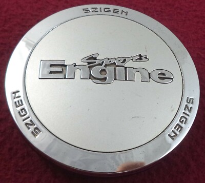 5-Zigen SPORT ENGINE Wheels Chrome / Silver Custom Wheel Center Cap (1)