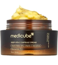 One Medicube Deep Vitamin C Golden Capsule Face Moisturizer - Liposome Capsules