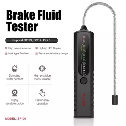 Car Brake Fluid Tester HD LCD Oil Moisture Detector Tool For DOT3 DOT4 DOT5.1 US