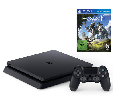 PS4 - Konsole Slim 1TB #schwarz + Horizon Zero Dawn + Original Controller