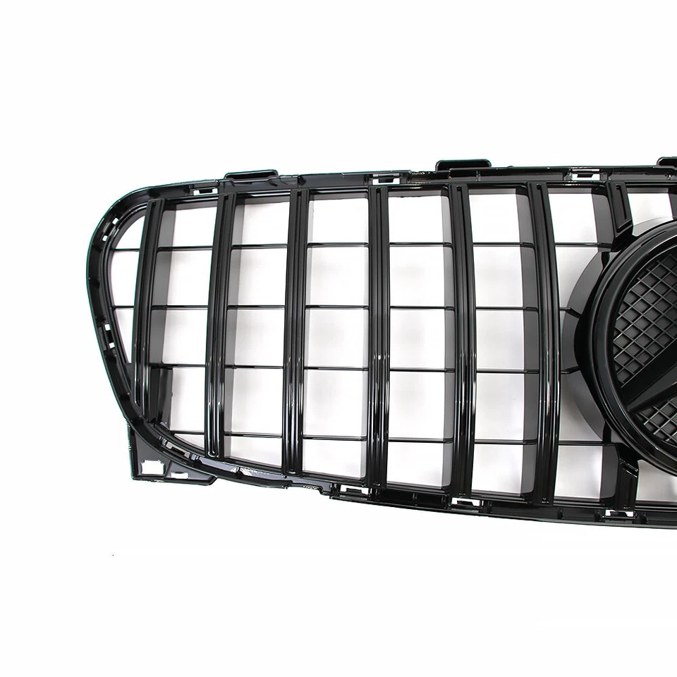 Black Front Grille Grill W/Emblem For Mercedes Benz X156 2018-2020 GLA250 GLA200 Foto 4 de 4