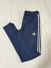 Women s Adidas Tiro 23 Climacool Zippered Soccer/Track Pants Size S Blue EUC