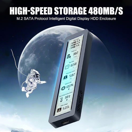 Custodia disco rigido SSD M.2 NGFF/NVME a USB 3.2 GEN1 adattatore custodia esterna - Foto 13 di 16