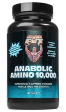 Healthy N Fit - Anabolic Amino 10,000 -90 tab: Best Aminos Worldwide EAA + BCAA