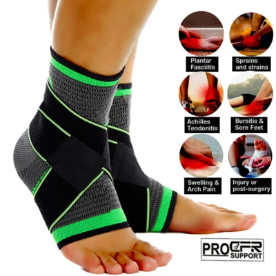 CFR Ankle Brace Support Compression Sleeve Foot Tendon Plantar Fasciitis Pain Relief