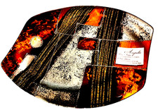 VIDE-POCHE - ACAPULCO - VERRERIE ARTISTIQUE PEINTE A LA MAIN-GALION-21 x 18 cm