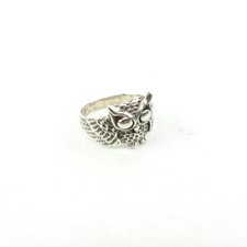 925 Sterling Silver Ring Owl Bird Design Sizes 6 - 11.5