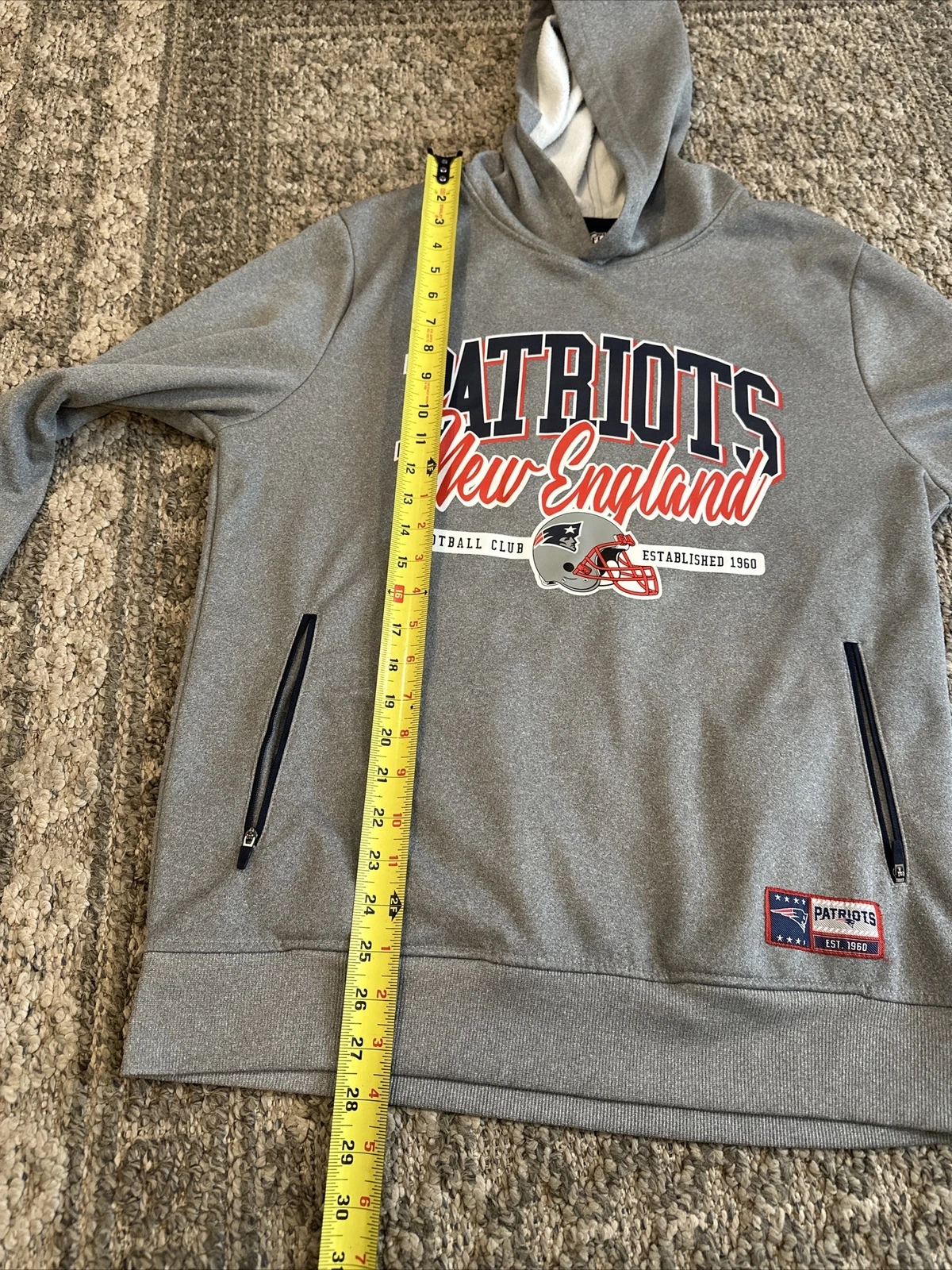 VETEMENTS Felpa con cappuccio pullover nfl abbigliamento squadra New England Patriots uomo M