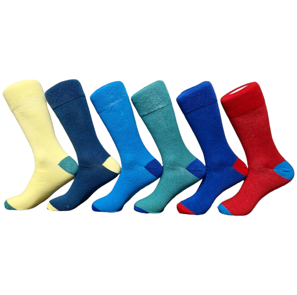 MENS SOCKS Cotton Rich Non Elastic Size 611 Soft Top Diabetic Pack of