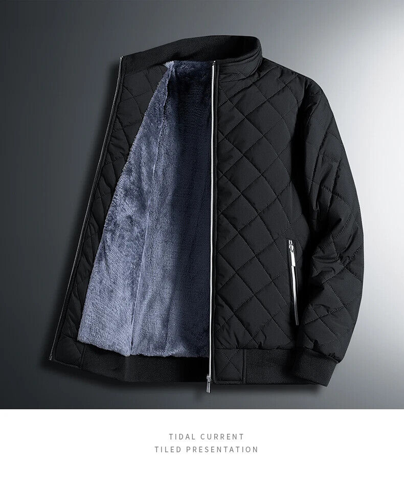 Winter Men Cotton Padded Jackets Thicken Warm Coats Lightweight ...