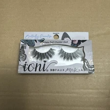 Ioni 3DFAUX MINK LASHES Wispy Full Cluster Doll Butterfly Paradise 
