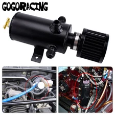 Aluminum 3-Port AN10 Oil Catch Tank Can Baffled Breather Filter 750ml Reservoir