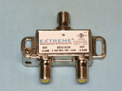 EXTREME ~ 2-WAY COAX CABLE SPLITTER # BDS102H ~~~ NOS