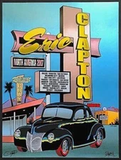 Eric Clapton - 2007 Ron Donovan Firehouse poster North America Tour