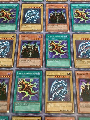 Yugioh 2002 Starter Deck Yugi + Kaiba Factory UNCUT SHEET Blue