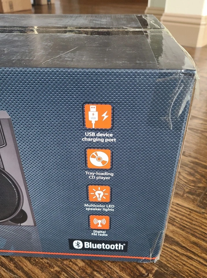 Blackweb BWD19AAA06 100 Watt Bluetooth Stereo System 2 Speakers -Brand NEW - Image 3 of 4