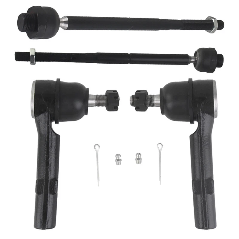 Extremos de varilla de amarre delanteros interiores y exteriores MOOG para Chevy GMC Cadillac 2007-2013 paquete de 4 Foto 2 de 4