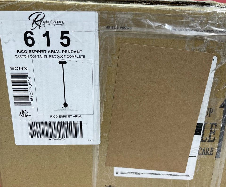 Robert Abbey Rico Espinet Arial 1 Light Pendant, Warm Brass - 615 - Image 2 of 4