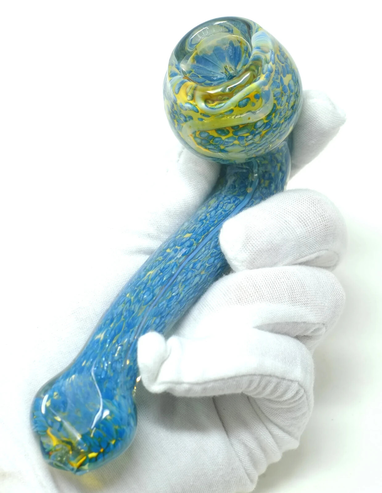 6" Glass Sherlock Glass Pipe Glass Art TOBACCO  Smoking Hand Pipe