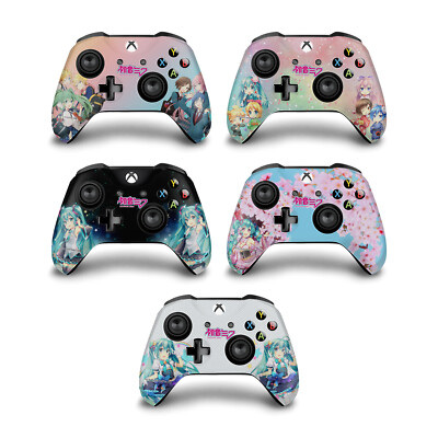 OFFICIAL HATSUNE MIKU GRAPHICS VINYL SKIN DECAL FOR XBOX ONE S / X CONTROLLER