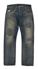 Ralph Lauren RRL Vintage Boy Fit Distressed Repaired Selvedge Jeans New 450
