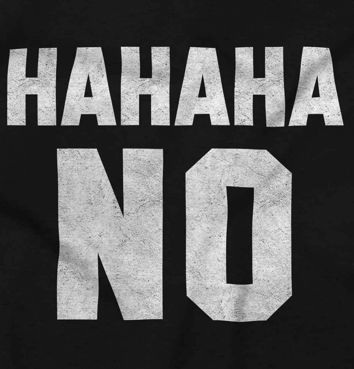 RHUDE Felpa con cappuccio Haha No Funny Sarcastic Rude Grafica Novità Adulto Maniche Lunghe