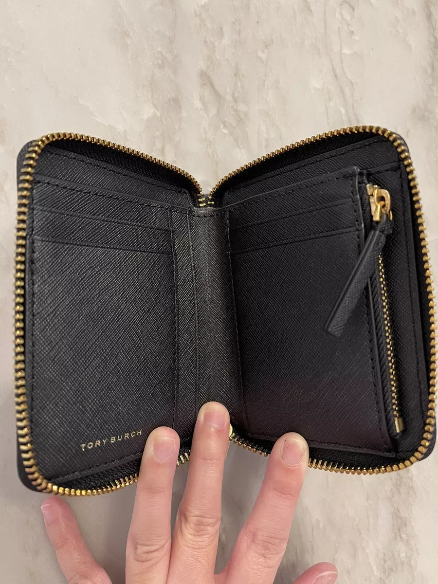 NWT! Tory Burch Emerson Medium Wallet $228 Black