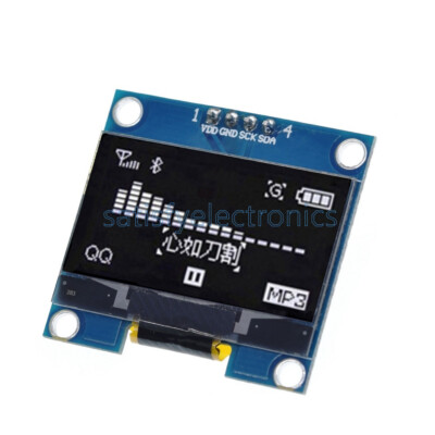 1.3'' White OLED LCD 4PIN Display Module IIC I2C Interface 128x64 for Arduino
