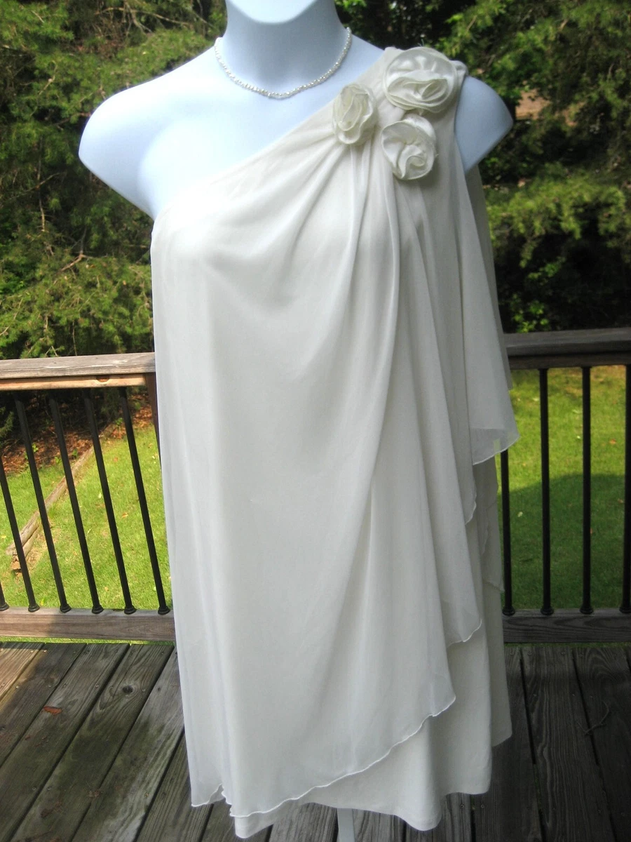 One Shoulder David's Bridal Wedding Dresses for sale | eBay