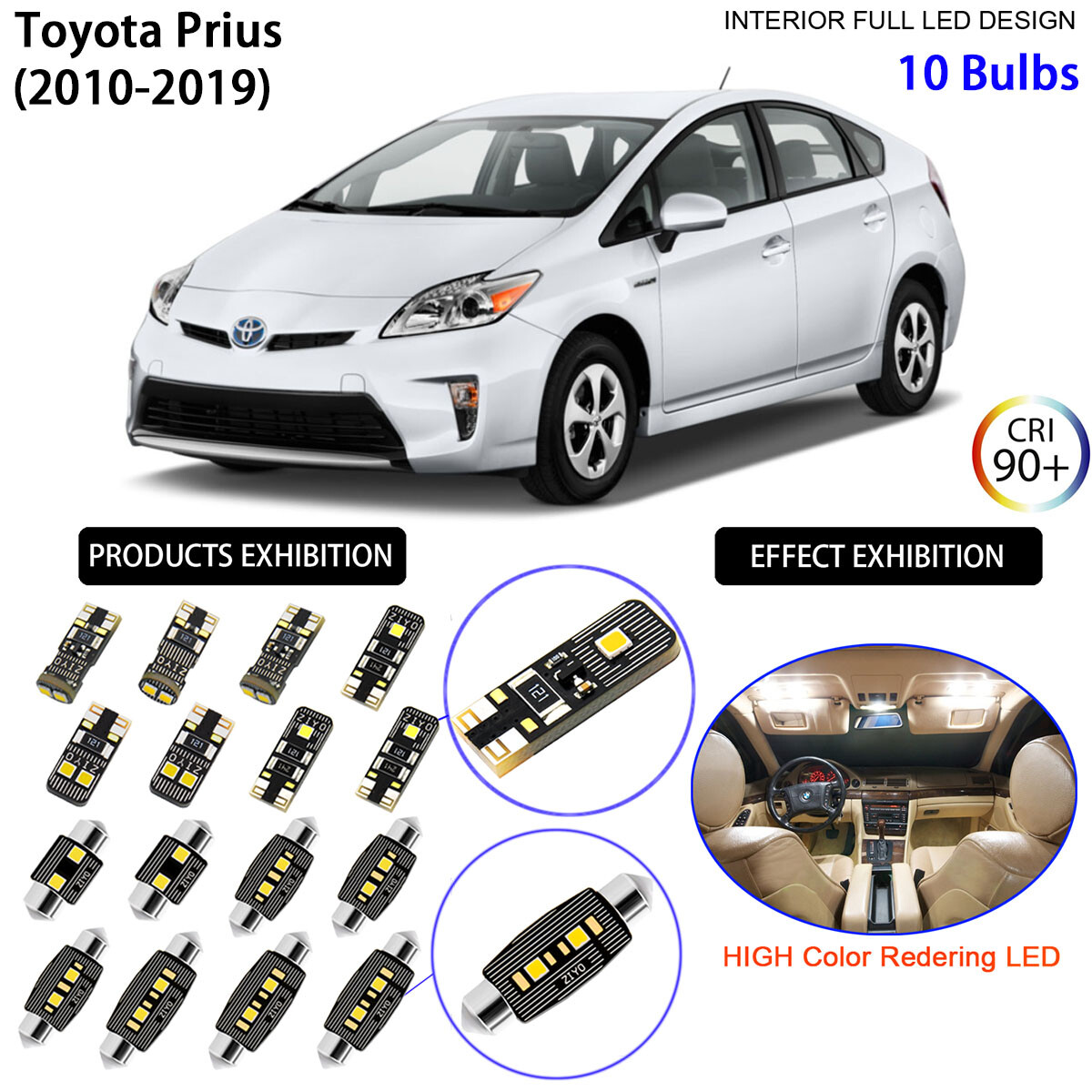 Kit di luci di posizione a LED per Toyota Prius III (XW30) (luci di