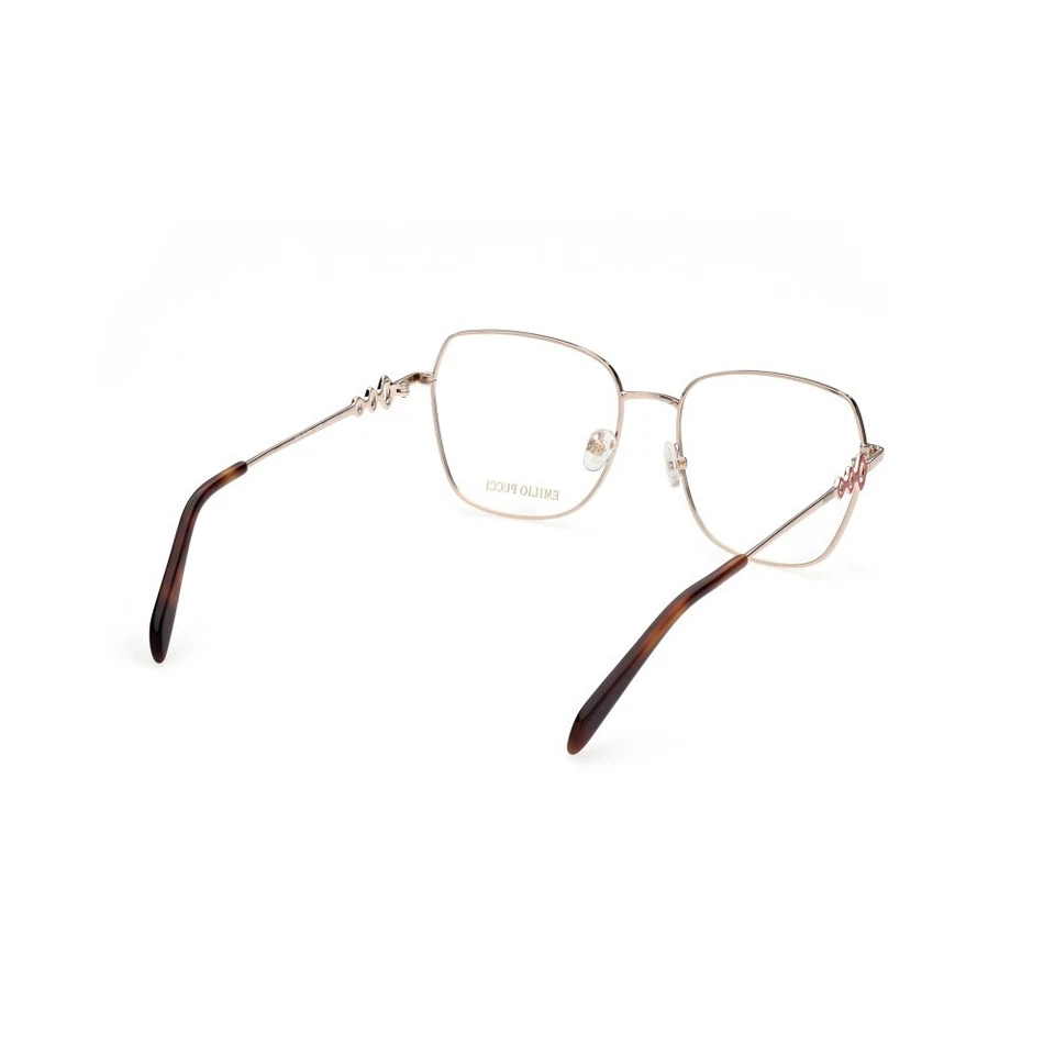 Marco óptico ojo de gato de metal dorado Emilio Pucci EP5179 028 54-17-140 Foto 2 de 3