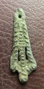 Authentic Ancient Lake Ladoga VIKING Artifact &gt; Bronze or Billon Pendant  VV35-H